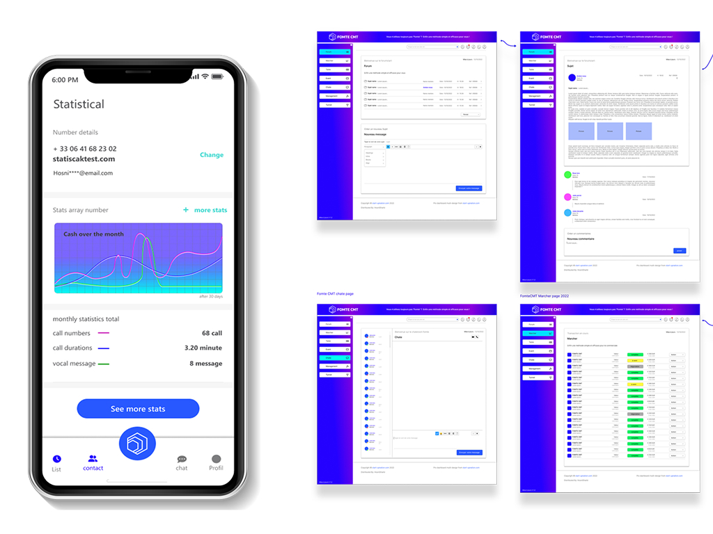 Maquette Interface Web